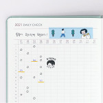 Daily check - Indigo 2021 Prism dated monthly planner notebook
