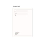 Personal data - Indigo 2021 Official dated weekly diary planner