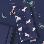 04. Unicorn - ICONIC Comely flat zipper pencil case