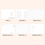 Planner sections - Iconic 2021 Simple large dated monthly planner