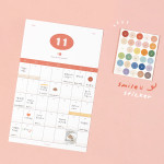 Comes with a sticker - Dash And Dot 2021 Have a nice months calendar sheets