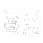 Coloring -  Dash And Dot 2021 Mongle Mongle dated weekly diary planner