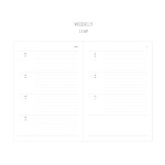 Weekly plan - Dash And Dot 2021 Moon large dated weekly diary planner