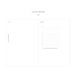 Dear Moon - Dash And Dot 2021 Moon large dated weekly diary planner