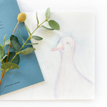 Usage example - O-check Hardcover blank notebook with a pen holder