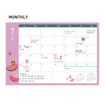 Monthly plan - Monopoly 2021 Smiley dated daily diary with tray