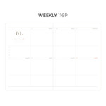 Weekly plan - After The Rain 2021 Dot your day dated weekly diary planner