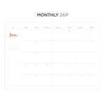 Monthly plan - After The Rain 2021 Dot your day dated weekly diary planner