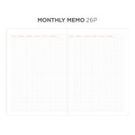 Monthly memo - After The Rain 2021 Dot your day dated weekly diary planner