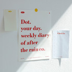 Comes with a poster - After The Rain 2021 Dot your day dated weekly diary planner