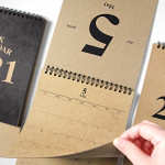 Wire binding - 2young 2021 Kraft monthly desk calendar