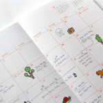 Monthly plan - Jam Studio 2021 One fine day dated weekly diary planner