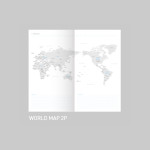 World map - After The Rain 2021 Cloud story dated weekly diary planner