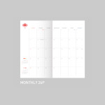 Monthly plan - After The Rain 2021 Twinkle cloud story dated weekly diary