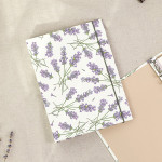 Lavender - PAPERIAN Florence A5 size 6 ring binder with elastic band