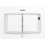 Weekly plan - 2NUL Cherry pick wide A6 zipper 6-ring undated weekly diary