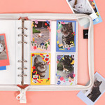 Photo pocket - 2NUL Cherry pick wide A6 zipper 6-ring undated weekly diary
