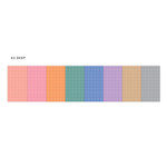 Deep - Wanna This Palette grid A6 size 6 holes paper refills set