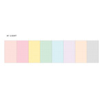 Light - Wanna This Palette grid A6 size 6 holes paper refills set