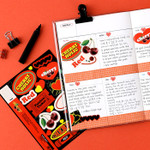 Usage example - Wanna This Color object removable deco 6 sticker sheets set