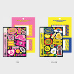 Detail of Wanna This Color object removable deco 6 sticker sheets set