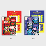 Detail of Wanna This Color object removable deco 6 sticker sheets set
