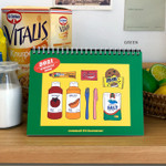 Green - Design Comma-B 2021 Retro monthly standing desk scheduler