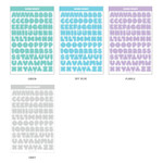 Alphabet Pastel Set - Wanna This Ddung Phabet Bold Alphabet Number Sticker Set
