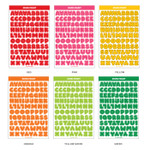 Alphabet Basic Set - Wanna This Ddung Phabet Bold Alphabet Number Sticker Set