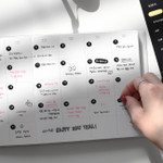 Usage example - 2NUL Drawing days paper sticker set of 5 sheets Usage example - 2NUL Drawing days paper sticker set of 5 sheets