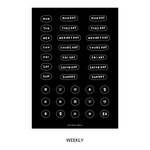 Weekly - 2NUL Drawing days paper sticker set of 5 sheets Weekly - 2NUL Drawing days paper sticker set of 5 sheets