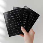 Set of 5 sheets - 2NUL Drawing days paper sticker set of 5 sheets Set of 5 sheets - 2NUL Drawing days paper sticker set of 5 sheets