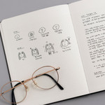 Usage example - Byfulldesign Making memory small and wide grid notebook