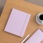 Pink Lavender - Byfulldesign Making memory small and wide grid notebook
