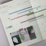 Usage example - After The Rain Layer transparent sticker for diary