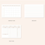 Planner sections - Ardium Slow and steady 4 months dateless study planner