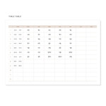 Time table - Ardium Slow and steady 4 months dateless study planner