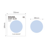 Size - PAPERIAN Round large planner bookmark sticky notepad