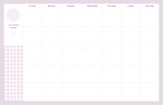 Monthly plan - ICONIC Bubbly dateless weekly diary planner