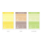 03 Basic Number - Wanna This Square Alphabet Number paper sticker set