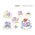 COOKY - BT21 Dream baby clear sticker flake pack