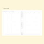 Monthly - Indigo 6 month dateless weekly time management planner