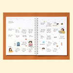 Weekly - Indigo 6 month dateless weekly time management planner