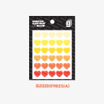 Freesia - Heart medium clear sticker set of 3 sheets