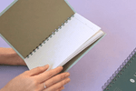 4mm grid paper - ICONIC Compact A5 wire bound grid notebook