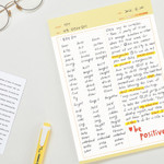 Fulfill yourself B5 size writing grid notepad