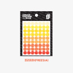Freesia - Round clear 8mm sticker set of 3 sheets