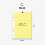 01 Maxi - Second Mansion A5 6 Holes Sticker Storage Sheet Refills 01 Maxi - Second Mansion A5 6 Holes Sticker Storage Sheet Refills