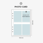 04 Photo Card - Second Mansion A5 6 Holes Sticker Storage Sheet Refills 04 Photo Card - Second Mansion A5 6 Holes Sticker Storage Sheet Refills