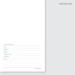 Personal info - Jam Studio 2022 One Fine Day Dated Weekly Diary Planner